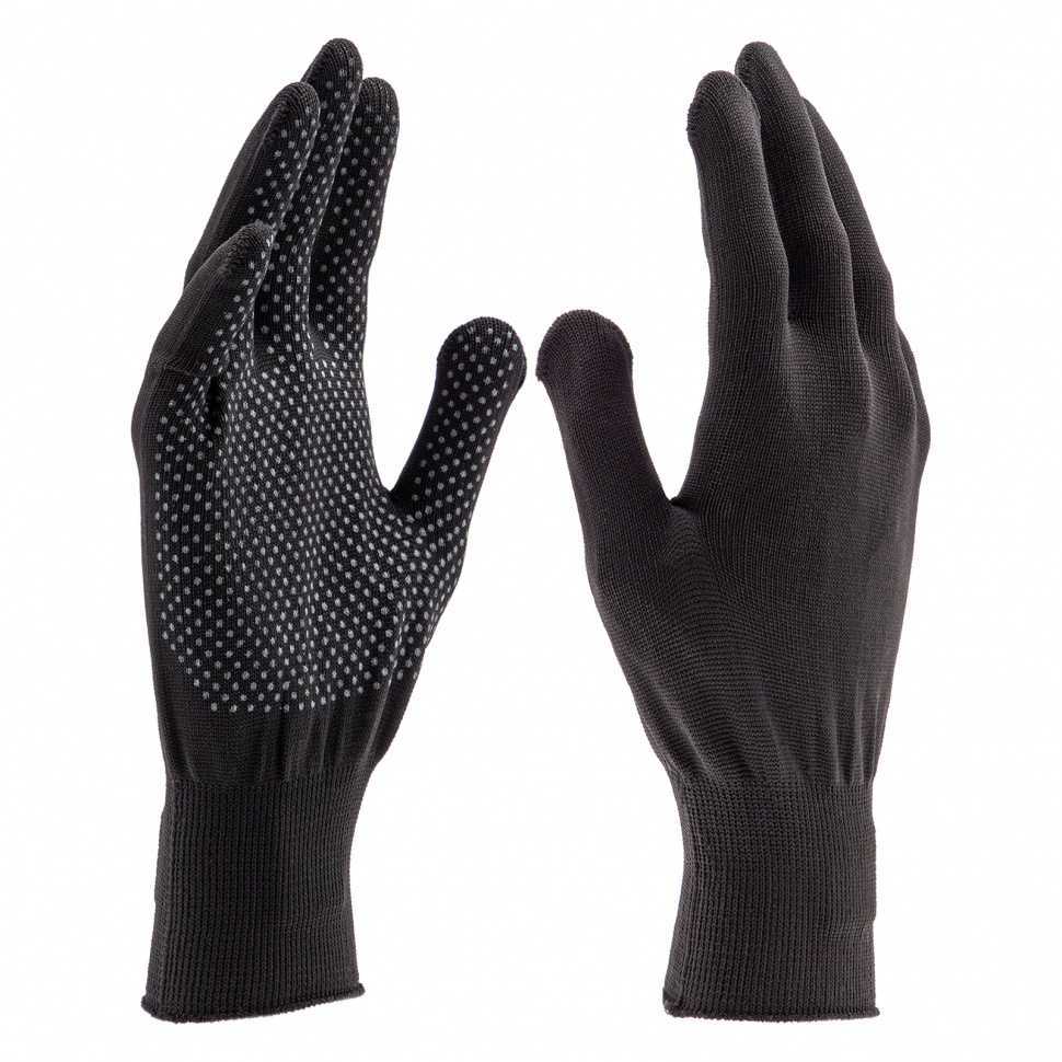 Перчатки Нейлон, ПВХ точка, 13 класс, черные, XL Россия Перчатки из нейлона фото, изображение