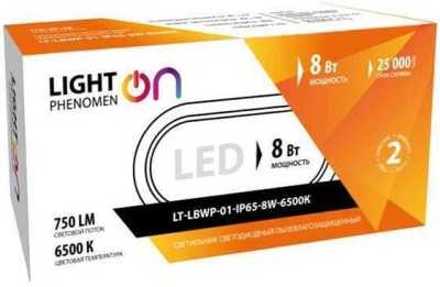 Банник LT-LBWP-01-IP65-12W-6500К LED овальный Е1601-0002 Светильники ЖКХ фото, изображение